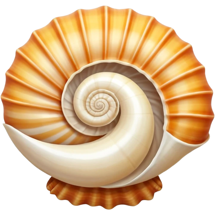 Happy seashell emoji