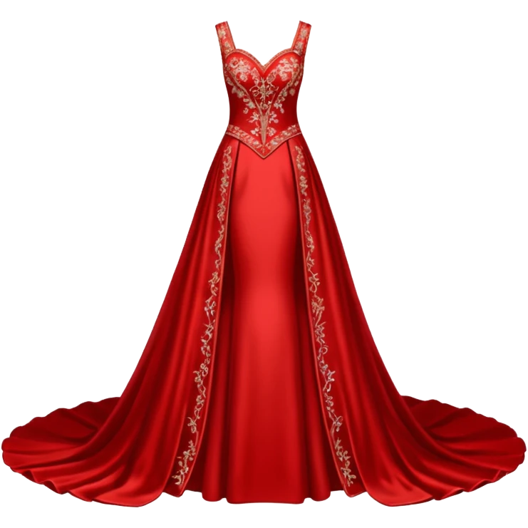 red wedding dress emoji