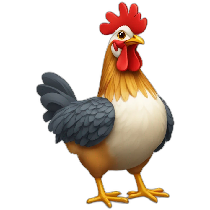 Poule doré emoji