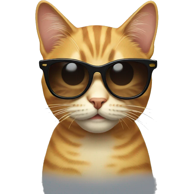 Cat with sunglasses emoji