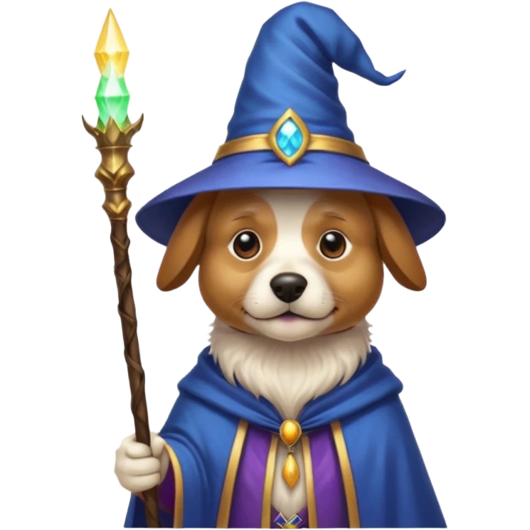 Dog wizard emoji