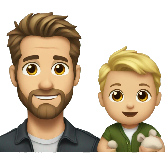 Ryan Reynolds and a baby emoji