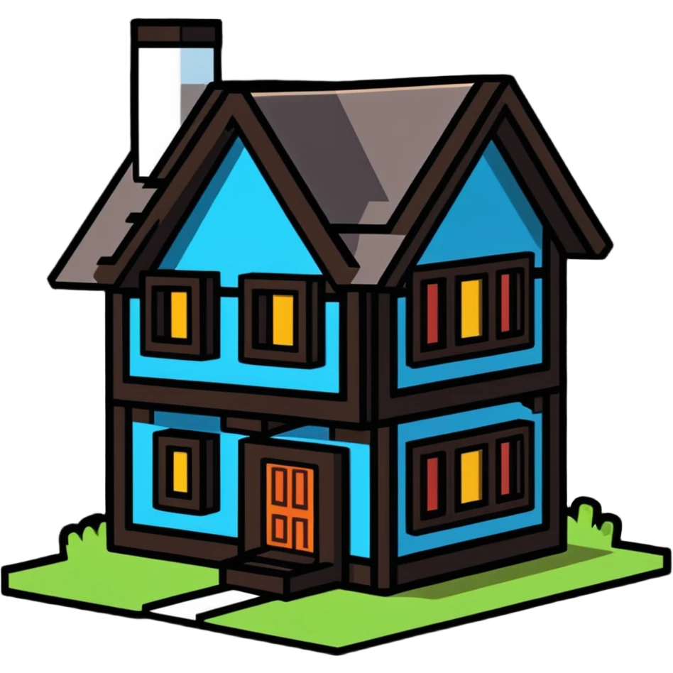 Minecraft house emoji