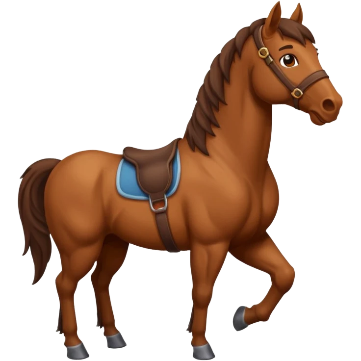 Horse made by earth emoji