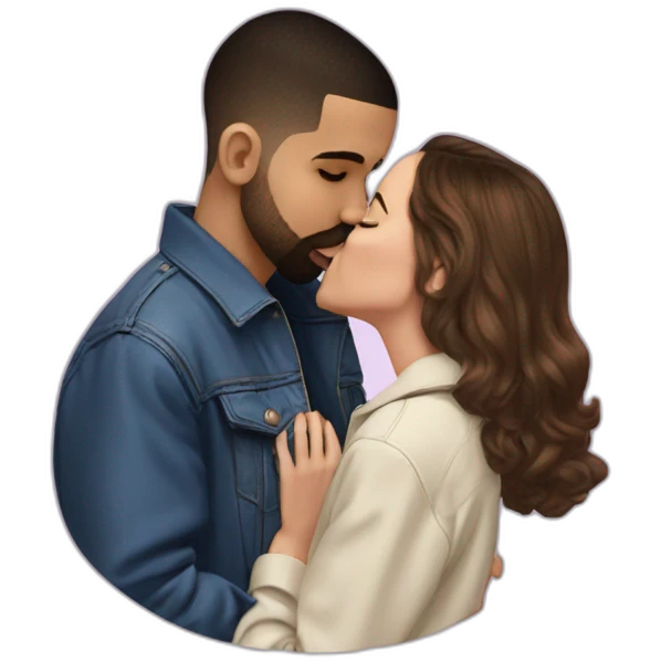 drake kissing Millie Bobby Brown emoji