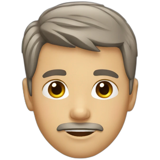 Vector emoji male short hair emoji