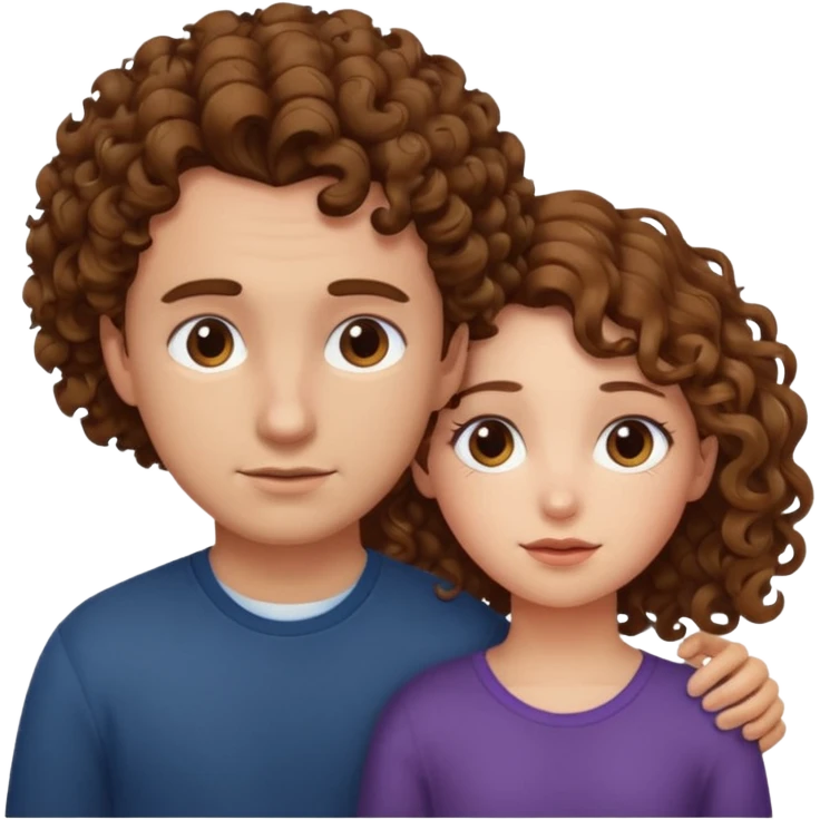 A girl looking down on a man emoji