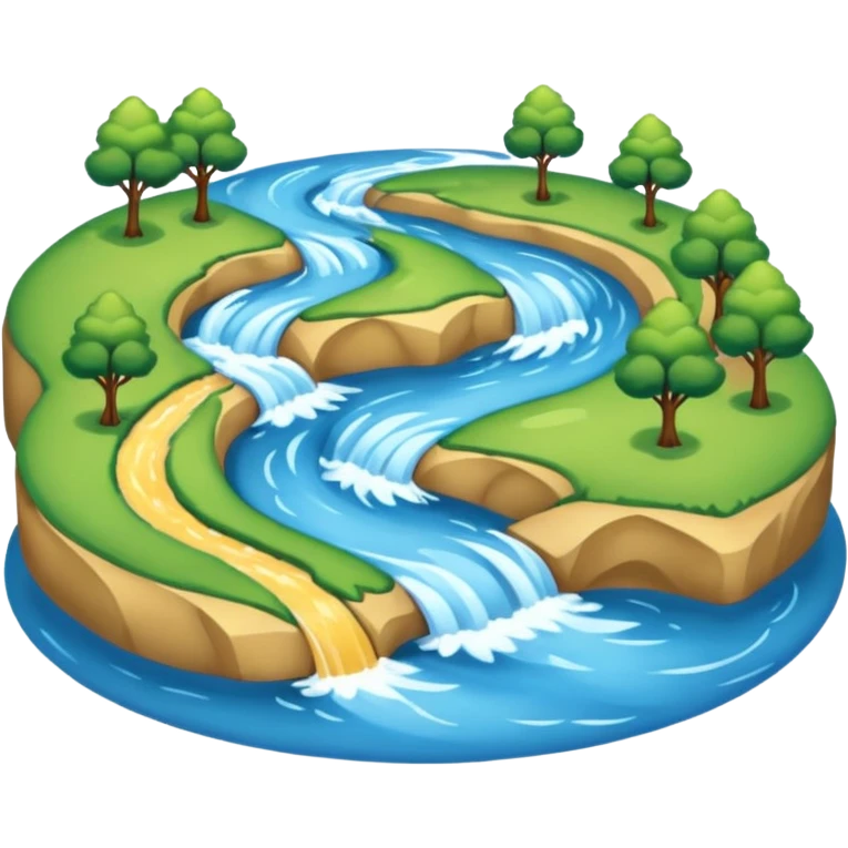 Rivers connecting emoji