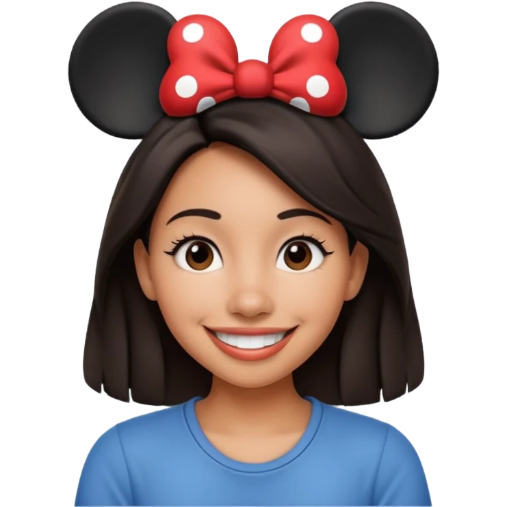 Me with Mickey Mouse ears in Disney world emoji