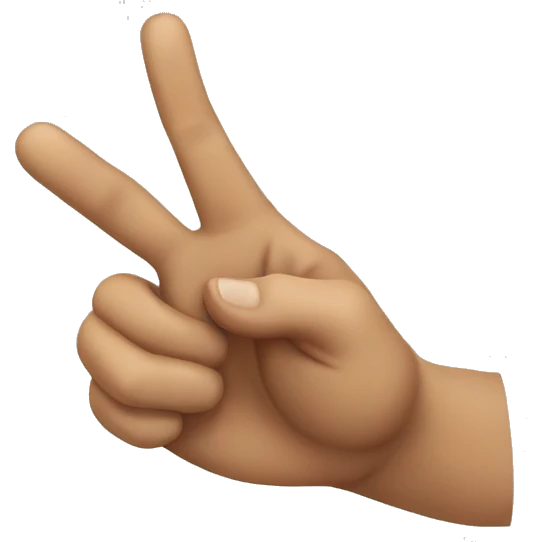 pointing hand at me emoji