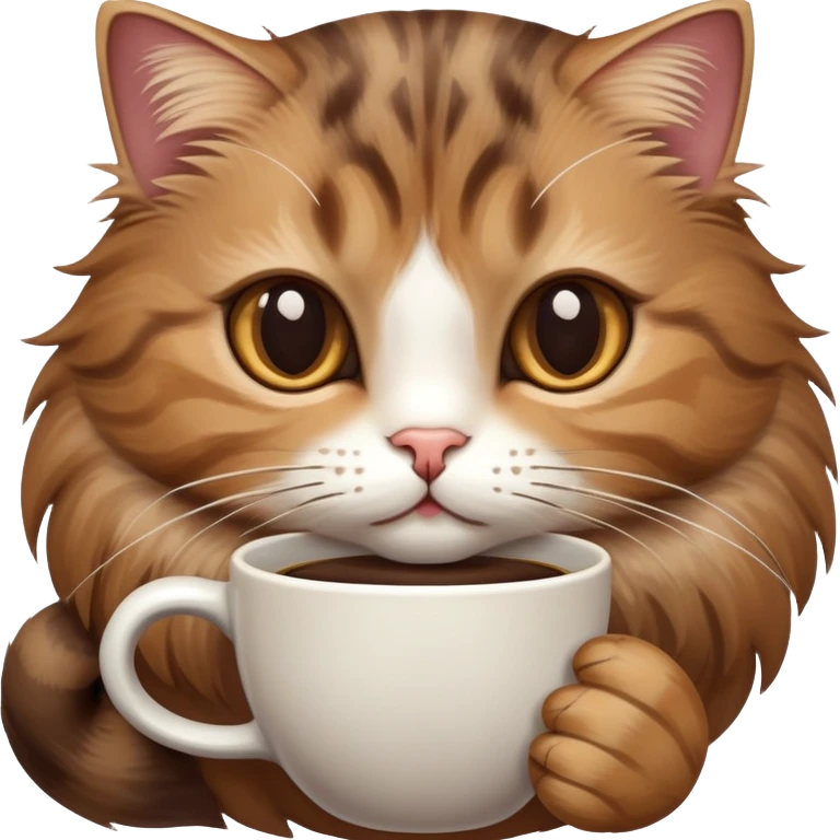 Katze mit Kaffee  emoji