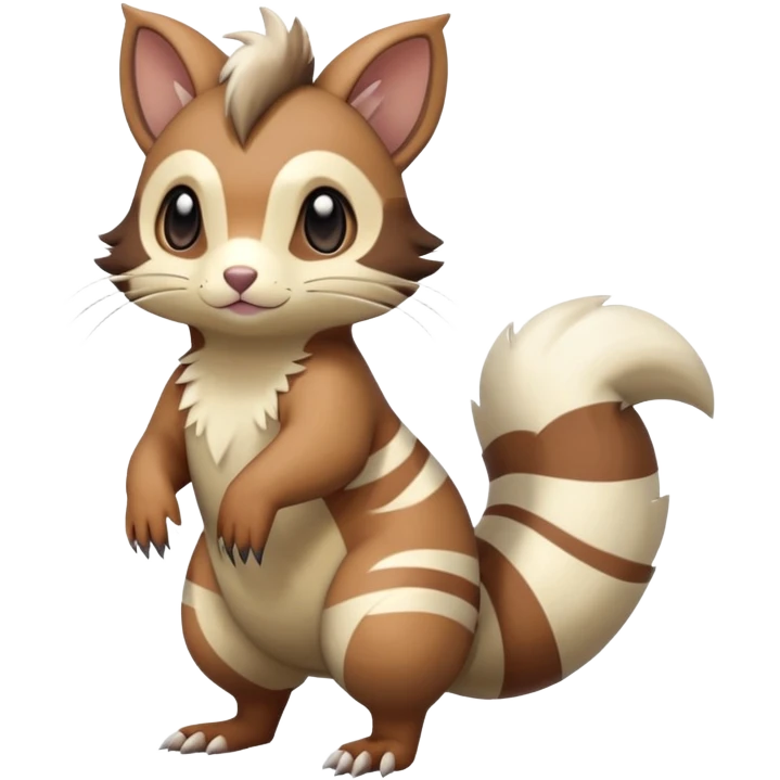 Furret-Linoone-Hybrid (Full body) emoji