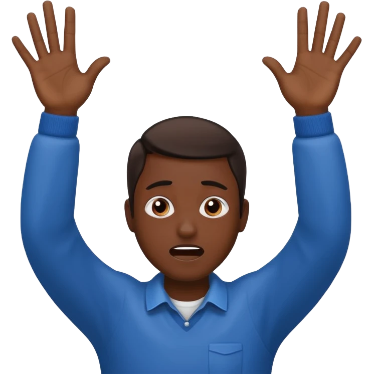 Raising hands in desperation Emoji emoji