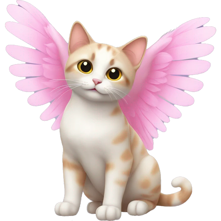 cat with wings pink emoji