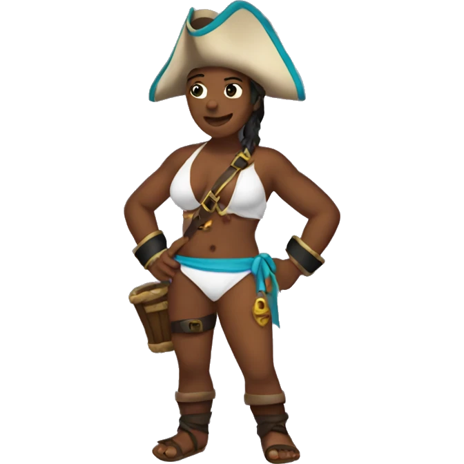 pirate in a bikini emoji