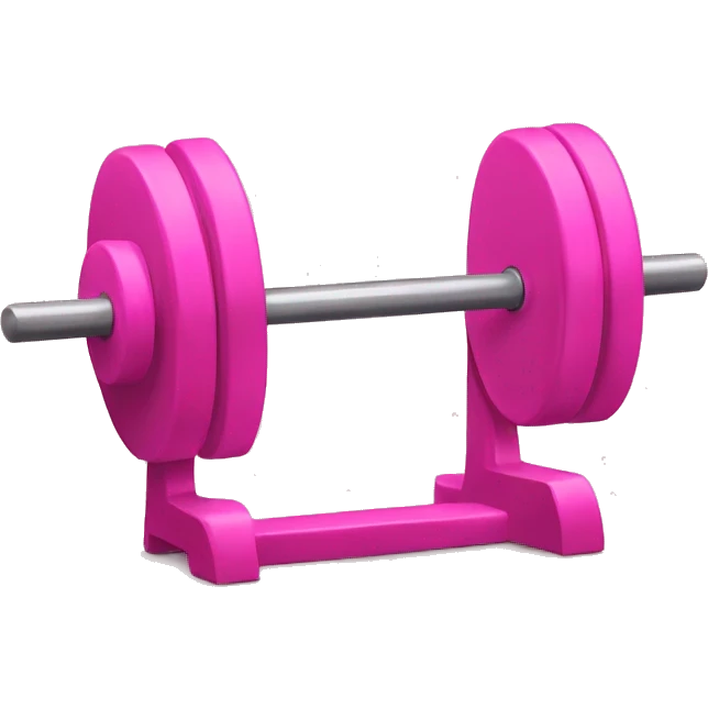 pink barbell rack emoji