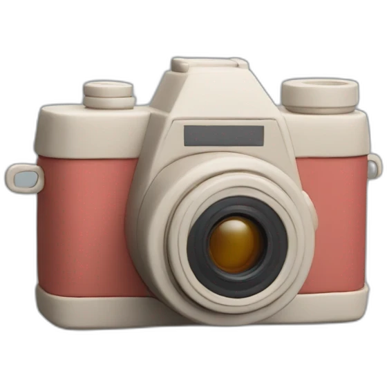 Plasticine slr film camera emoji