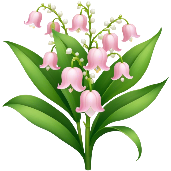 Light pink lily of the valley  emoji