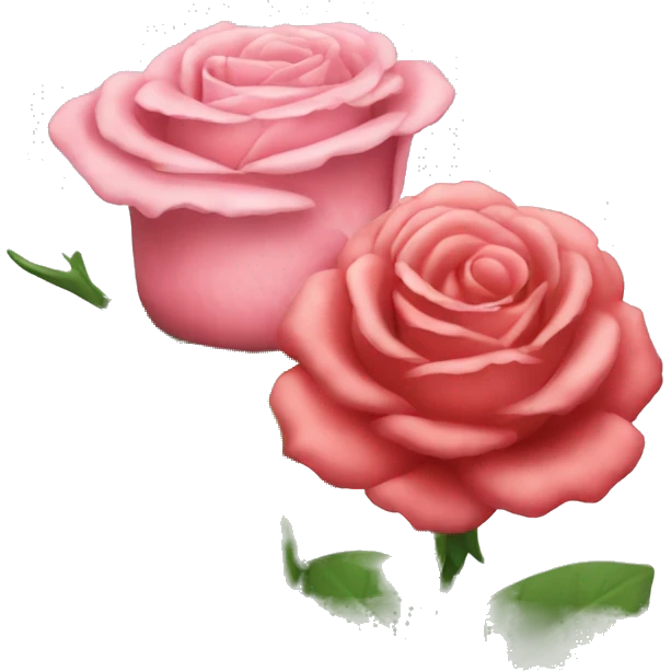 Rose and carnation flower  emoji