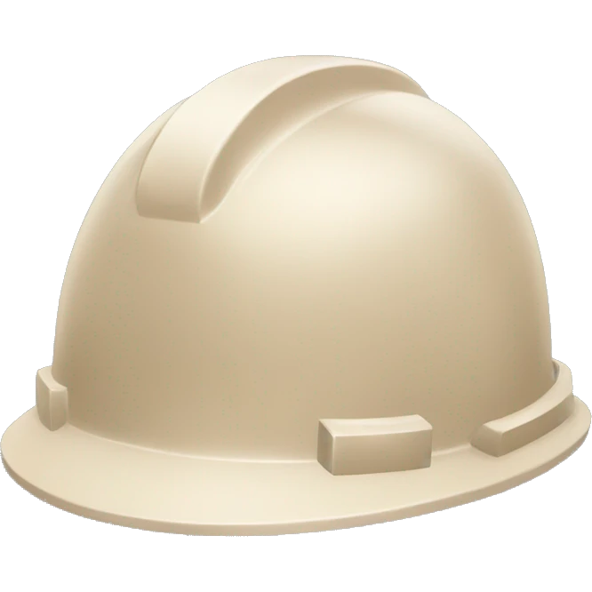 construction helmet in beige emoji