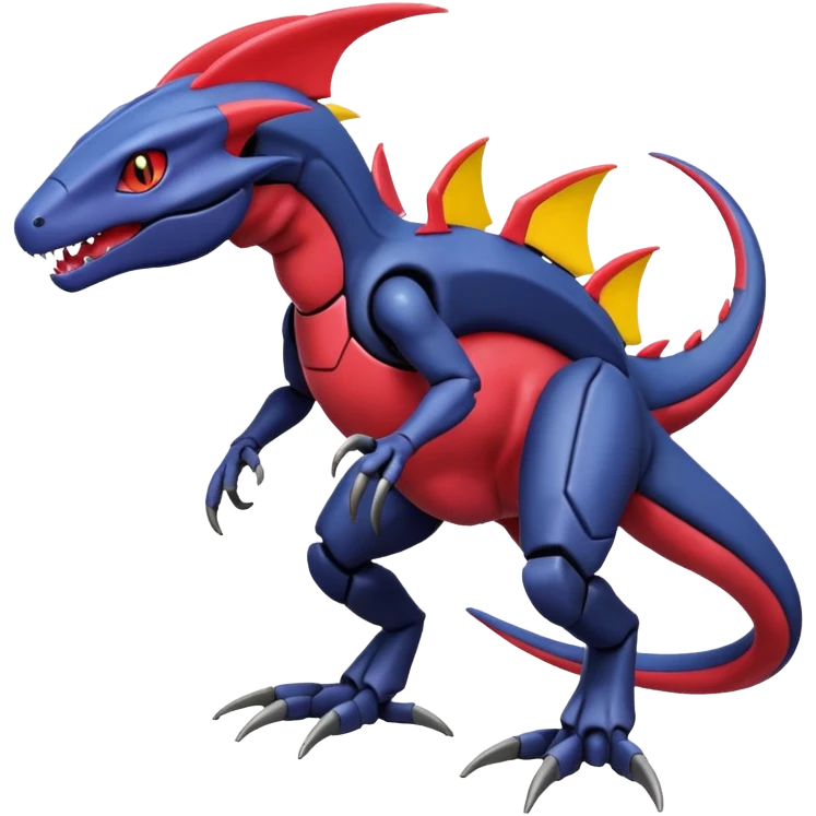 Heliolisk-Salandit-Cyclizar-Genesect-Pokémon, full body emoji