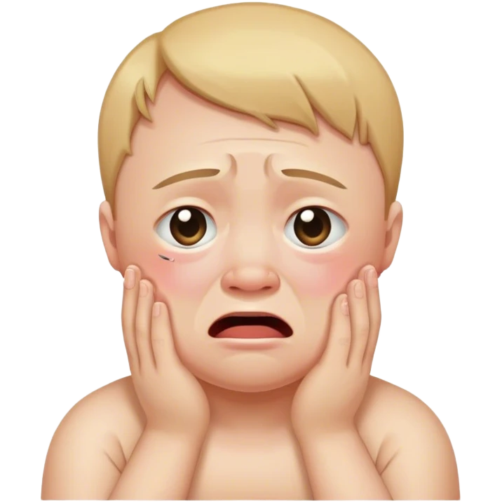 Down syndrome guy crying emoji