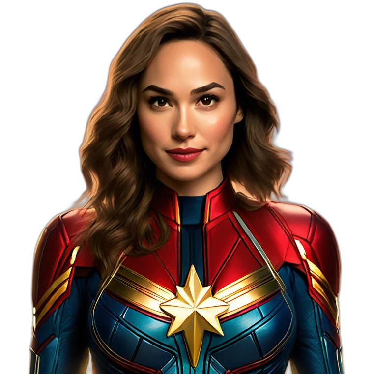 Gal gadot as Captain Marvel emoji