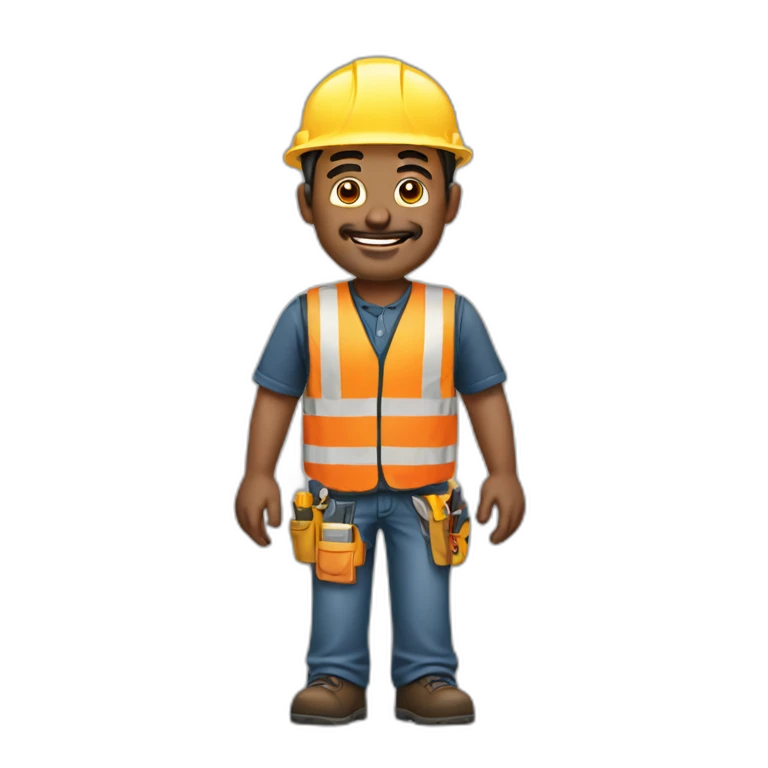 hombre constructor de 45 años emoji