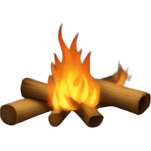 camp fireplace emoji