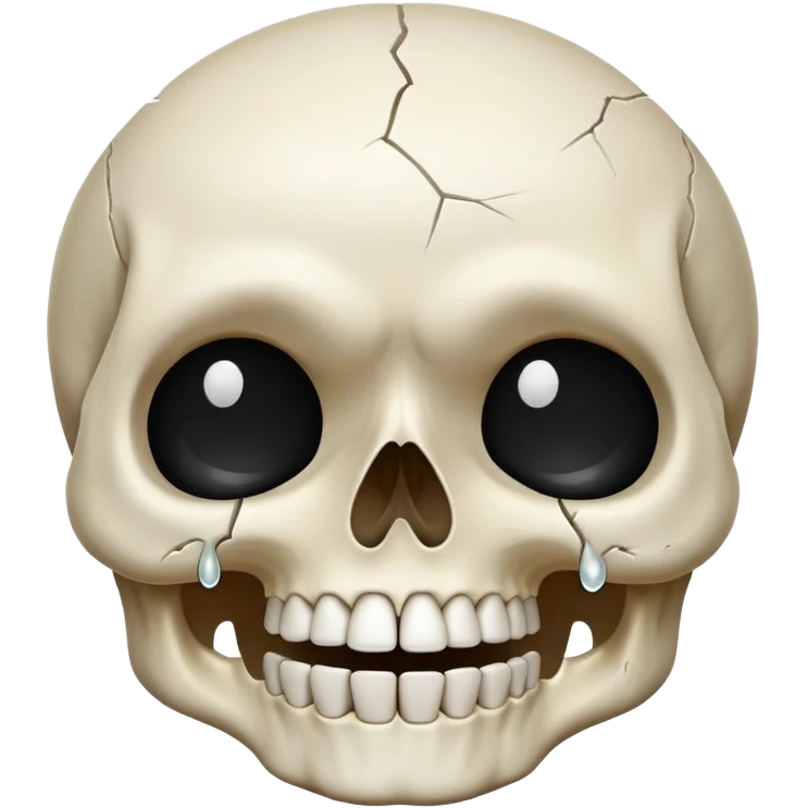 skull crying and laughing emoji