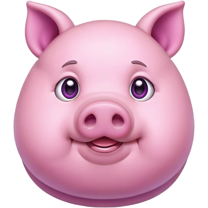 Purple pig emoji