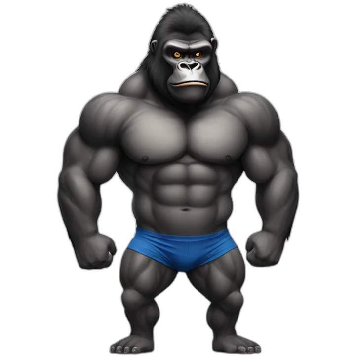 Gorilla Bodybuilder emoji