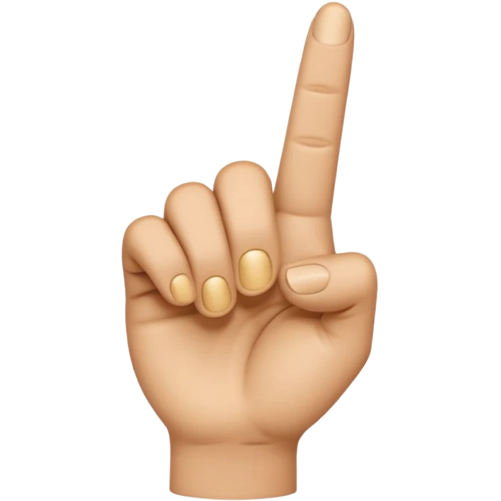 create me an emoji that is a finger pointing to watch the front of the screen so pointing at me point it strate at me emoji