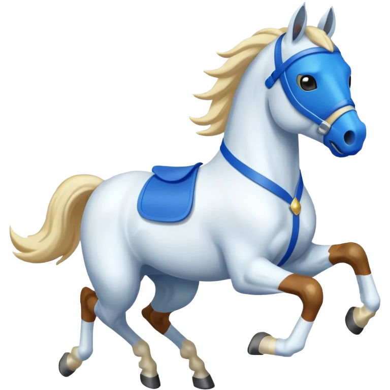 horse with blue mask emoji