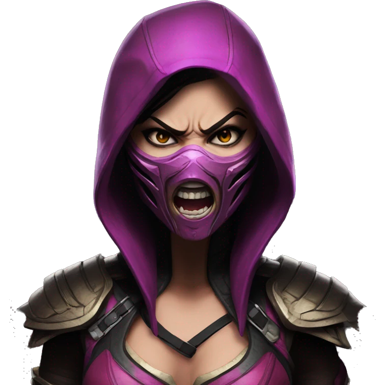 Scared Mileena Mortal Kombat X emoji