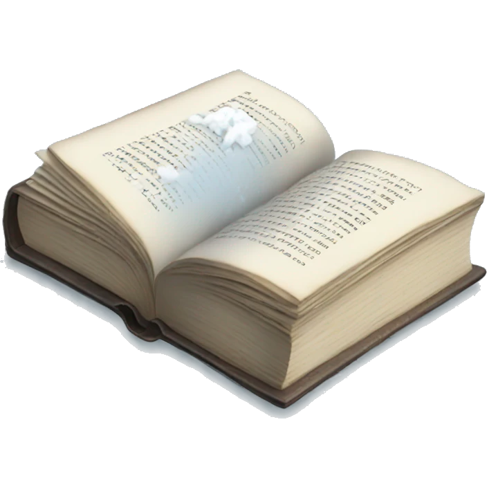 Book with snow emoji