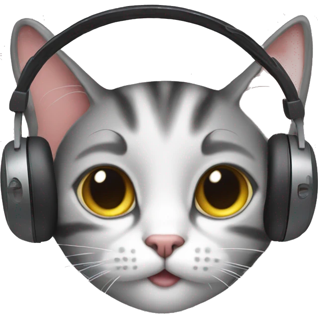 cat with a headset emoji