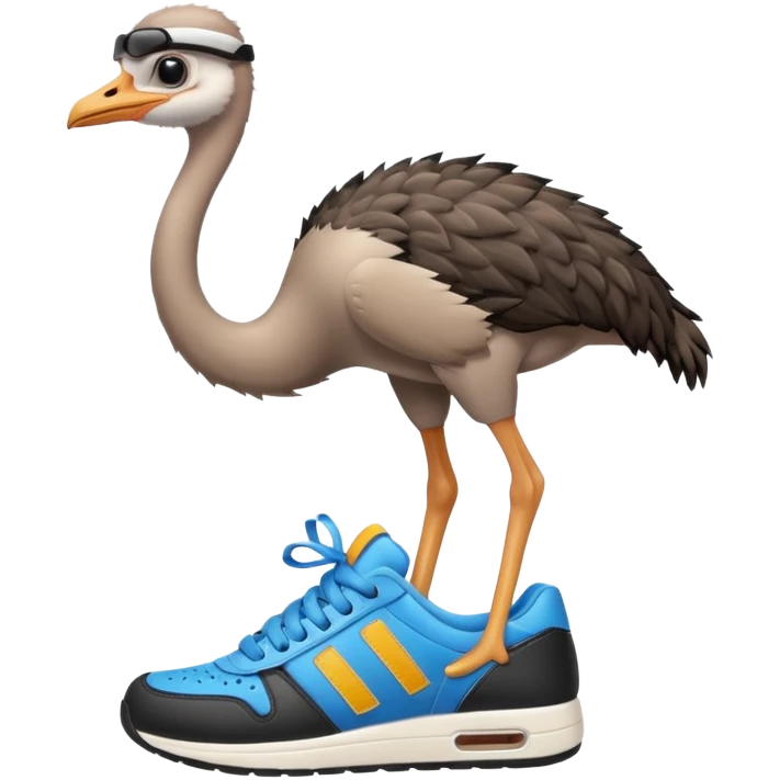  ostrich-in-sneakers emoji