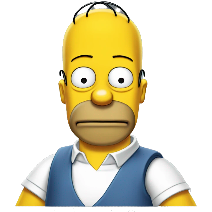 homer Simpson saying "do'h!" emoji