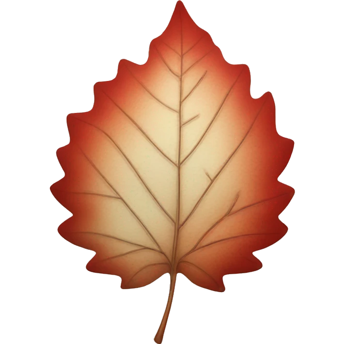 autumn red leaf emoji