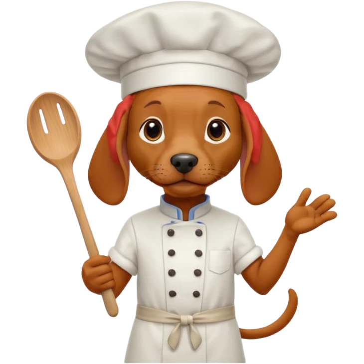 Vizsla dog chef emoji