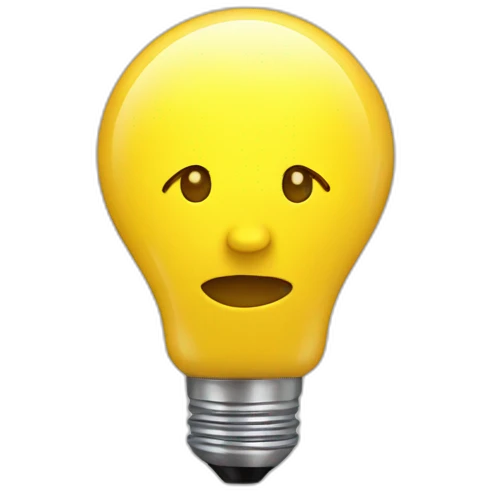 idea bulb yellow emoji