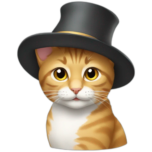 cat with a hat emoji