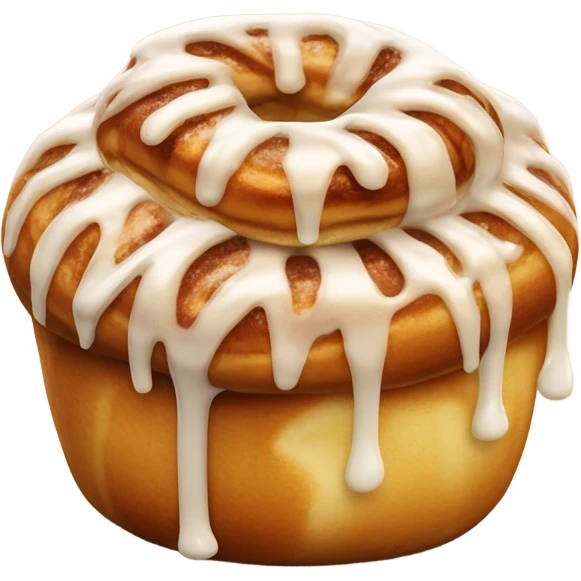 a single cute cinnamon bun emoji