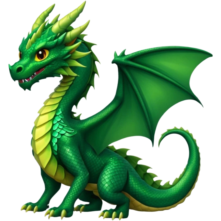 I need a character for an educational geography course, dragon style emoji