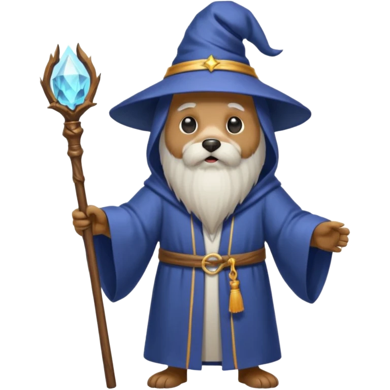 Dog wizard emoji