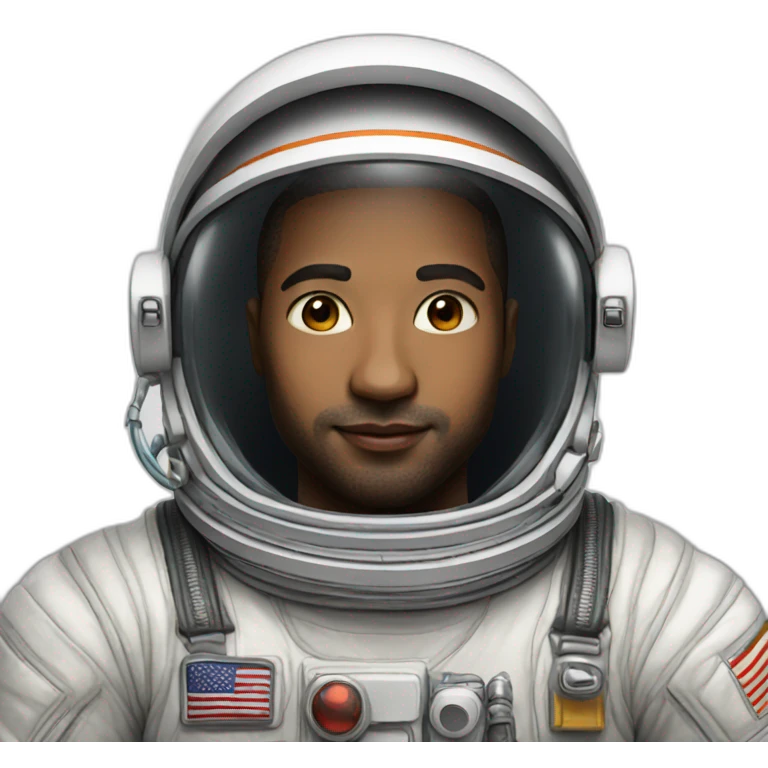 astronaut potrait emoji