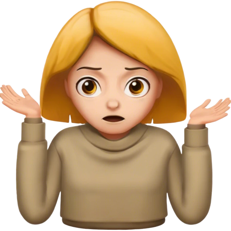 shrug crazy emoji