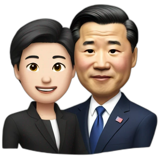 president xi jin ping with joe biden emoji