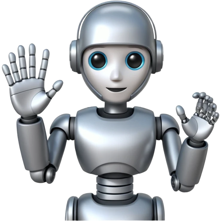 ai robot giving guide  emoji